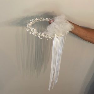 Flower girl/First Communion headpiece wreath